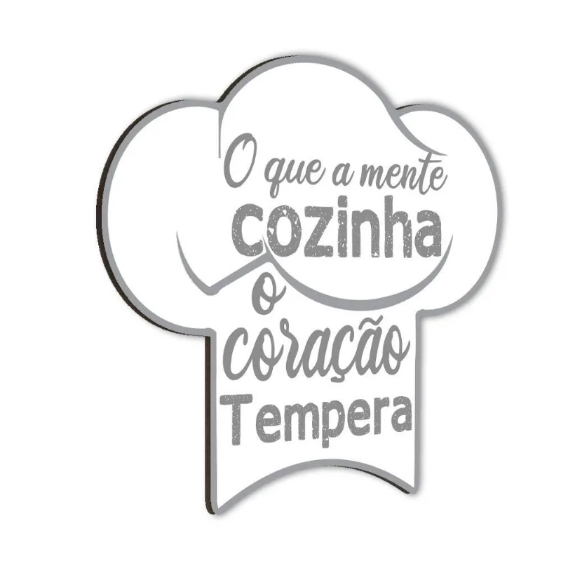 Placa Quadro Decorativo Mdf 3Mm O Coração Tempera