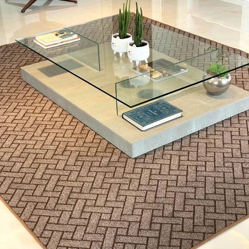 Tapete Carpete Elegante Trama 2,00 X 2,50 Titulos Cor Marrom