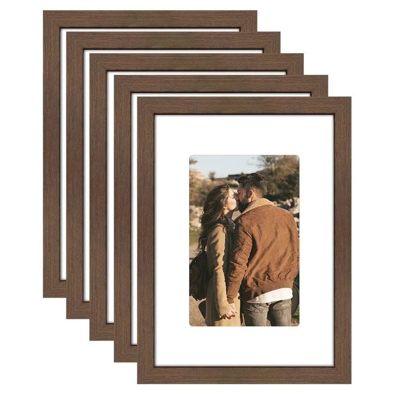 Kit 5 Porta Retrato Paspatur Com Acetato E Suporte Gravata Branco Ypê