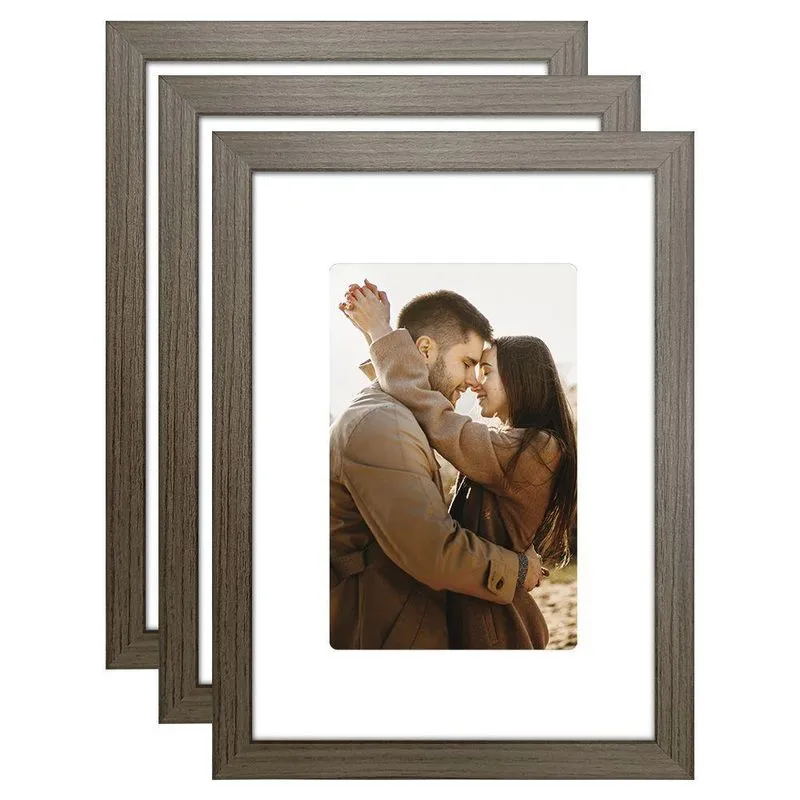 Kit 3 Porta Retrato Paspatur Branco Mdf