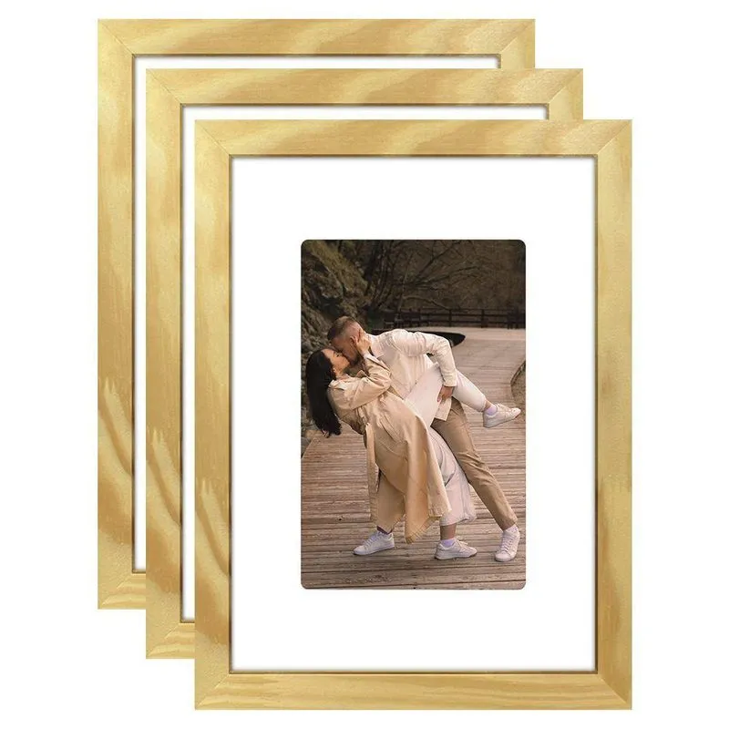 Kit 3 Porta Retrato Paspatur Com Suporte Gravata Branco