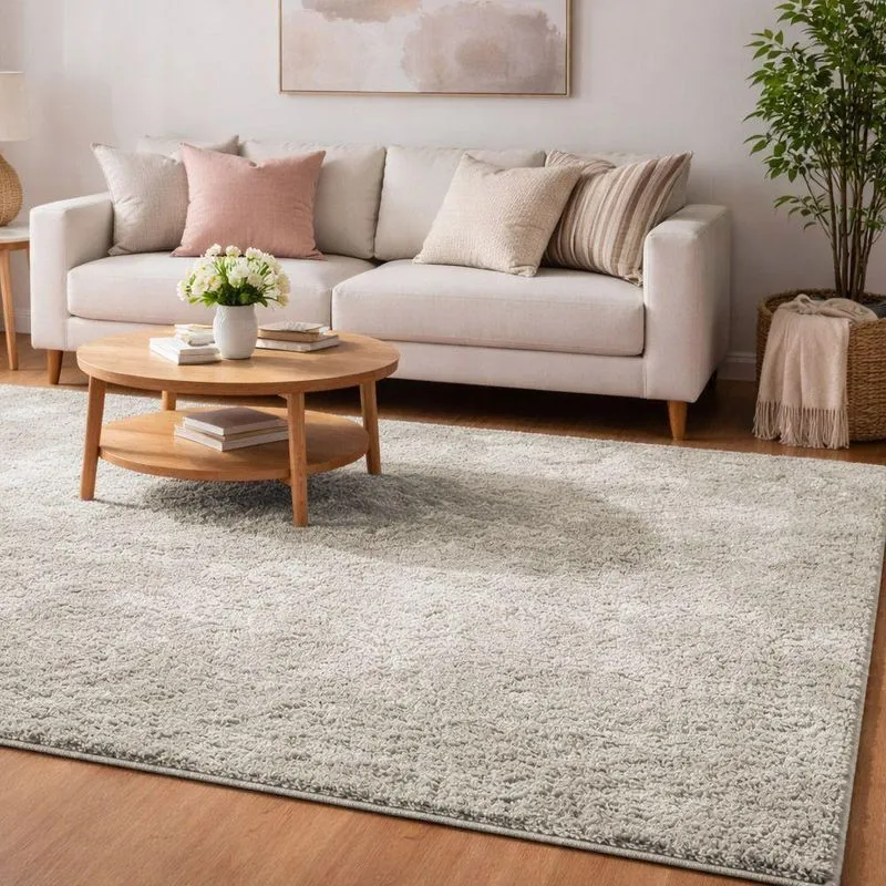 Tapete Milano Soft Cinza Antiderrapante Tamanho:2,00x2,50