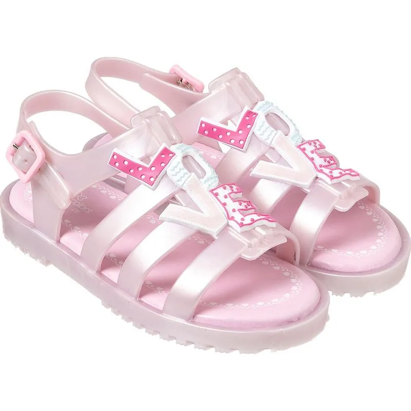 Sandalia Drops Kids World Colors Rosa