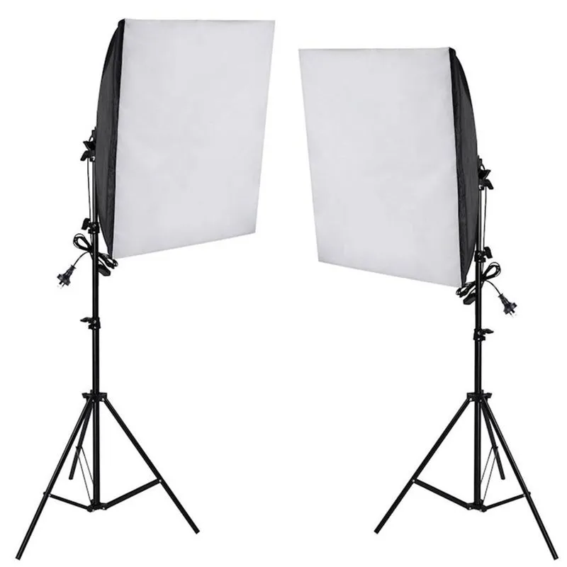 Kit Iluminação Estúdio 02 Softbox E27 40x60 com Tripé