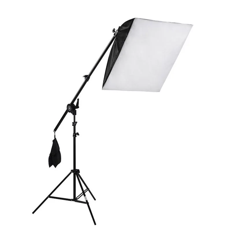 Kit Iluminação Estúdio Softbox E27 40x60 com Girafa