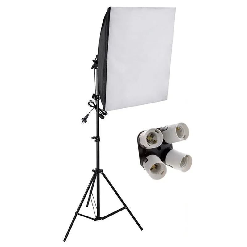 Kit Iluminação Estúdio Softbox Quad 40x60 com Tripé