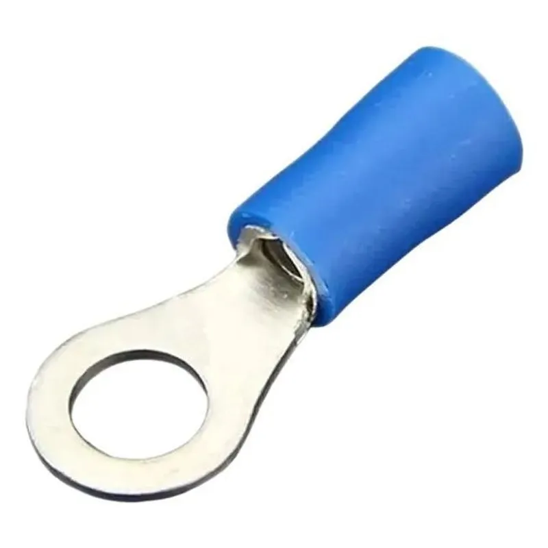3x Terminal Olhal Azul Pre-isolado 1,5mm A 2,5mm M4 - 100 Pe