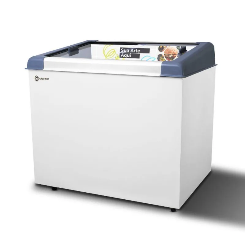 Congelador Expositor Horizontal Ártico New Slim 250 310L Bivolt Branco