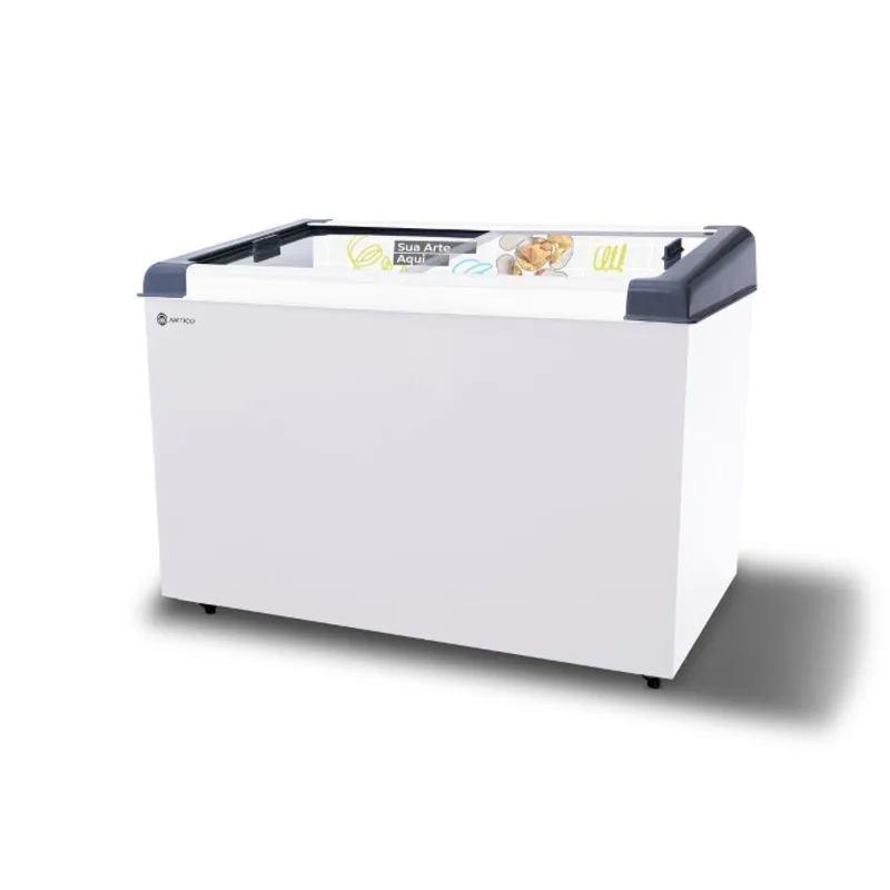 Congelador Expositor Horizontal Ártico New Slim 350 400L Inverter Branco Bivolt