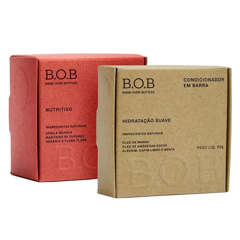 B.O.B Kit – Shampoo Nutritivo + Condicionador Hidratação Suave Kit