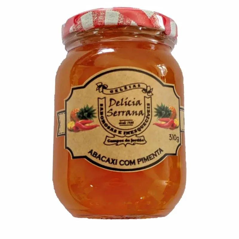 Geleia De Abacaxi Com Pimenta 310G Campos Do Jordão