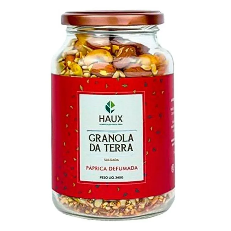 Granola Salgada Páprica Defumada Haux 340g