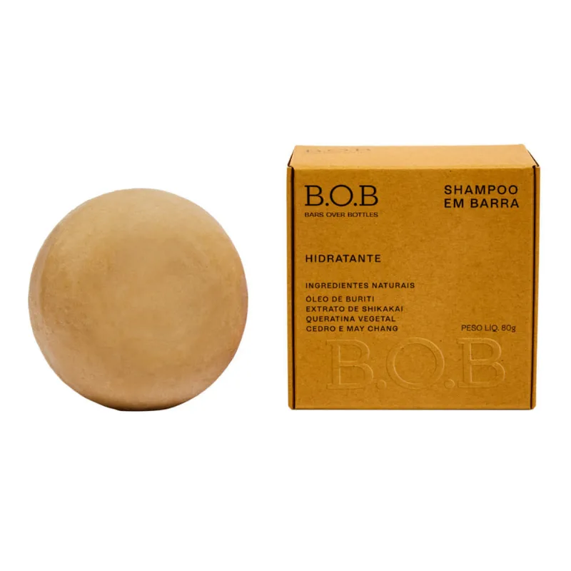 B.O.B Hidratante Shampoo Sólido 80g