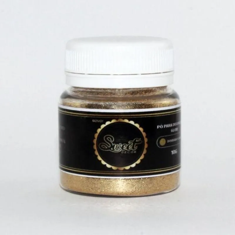 Glitter Decorativo Dourado Claro 10g Sweet Decor