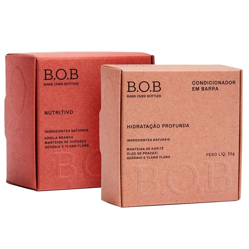 B.O.B Kit – Shampoo Nutritivo + Condicionador Hidratação Profunda Kit