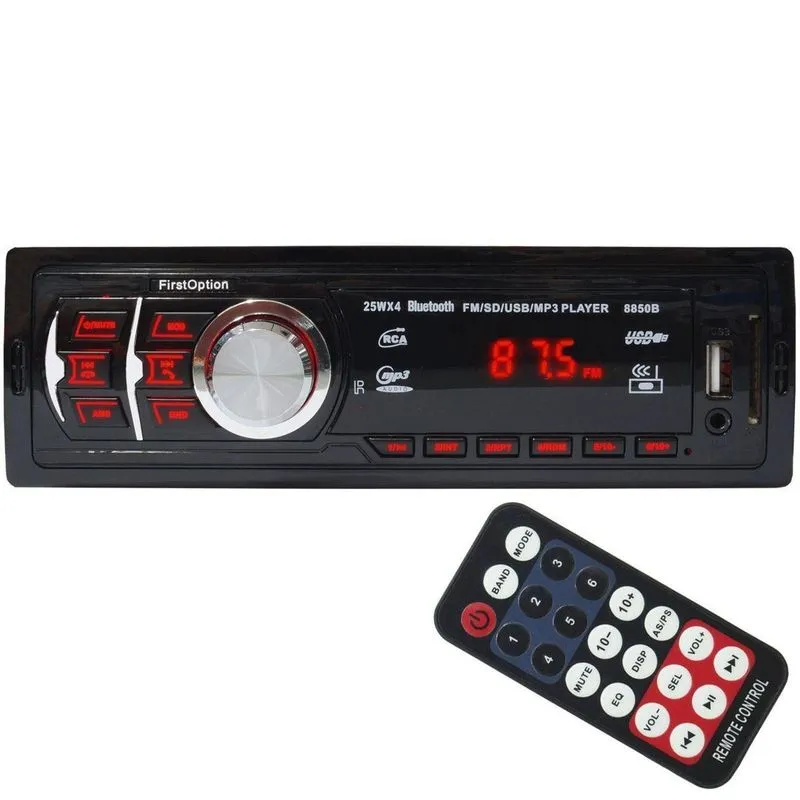 Auto Radio Som Automotivo Mp3 8850b Bluetooth Usb Sd Aux