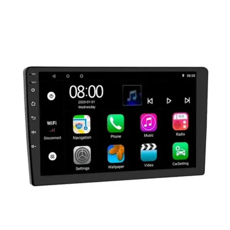 Central De Multimídia Firts Option 9901P 9 Polegadas, Bluetooth, Android Full Touch