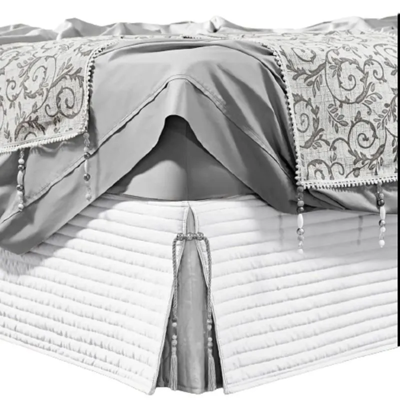 Saia Para Cama Box Dual Cama Viúvo Matelassê Cost Branco