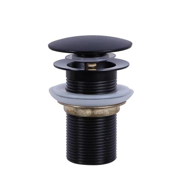 Válvula Click Para Lavatorio Preto Fosco Ravena