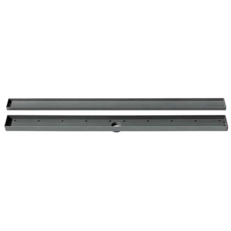 Ralo Oculto Linear 5X90Cm Cinza