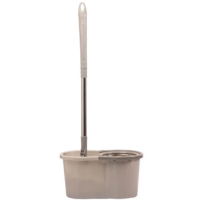 Mop Giratório Esfregão Limpeza Balde 9l Cinza - Lyor 220120