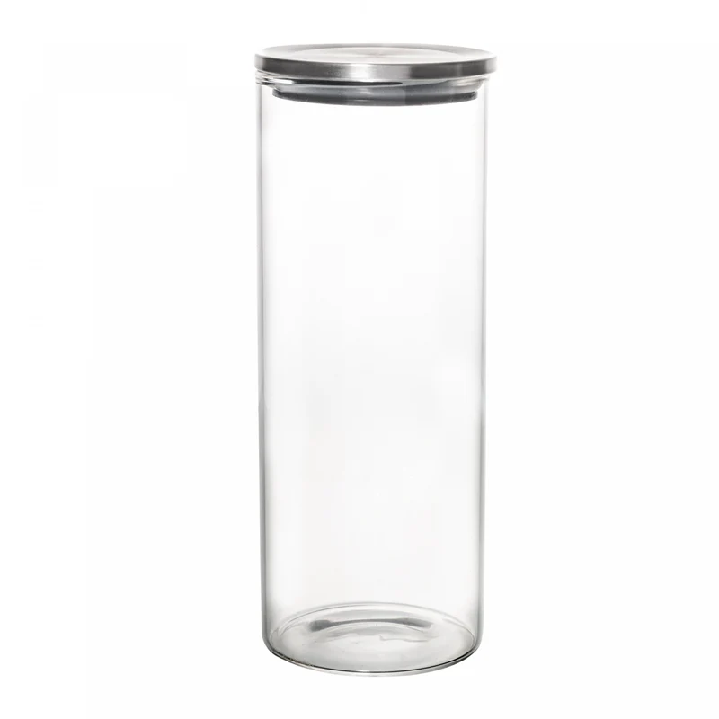 Pote Hermético de Vidro Borossilicato com Tampa em Metal 750ml - Lyor Unico - LYOR