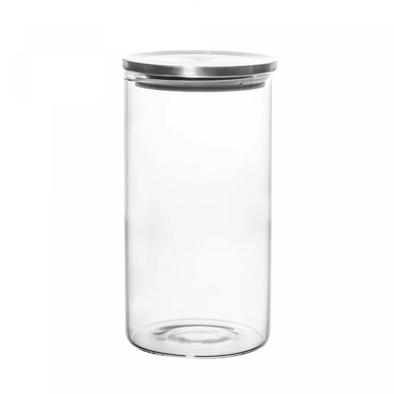 Pote Hermético de Vidro Borossilicato com Tampa em Metal 550ml - Lyor Unico - LYOR