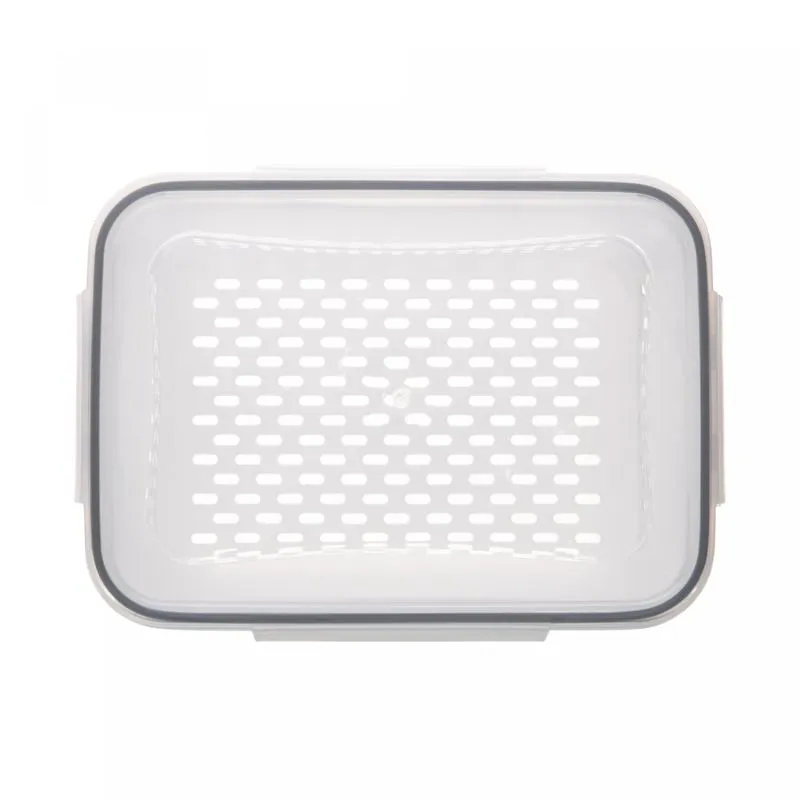 Pote Hermético com Cesto Escorredor Branco de Plástico 3.1L - Lyor