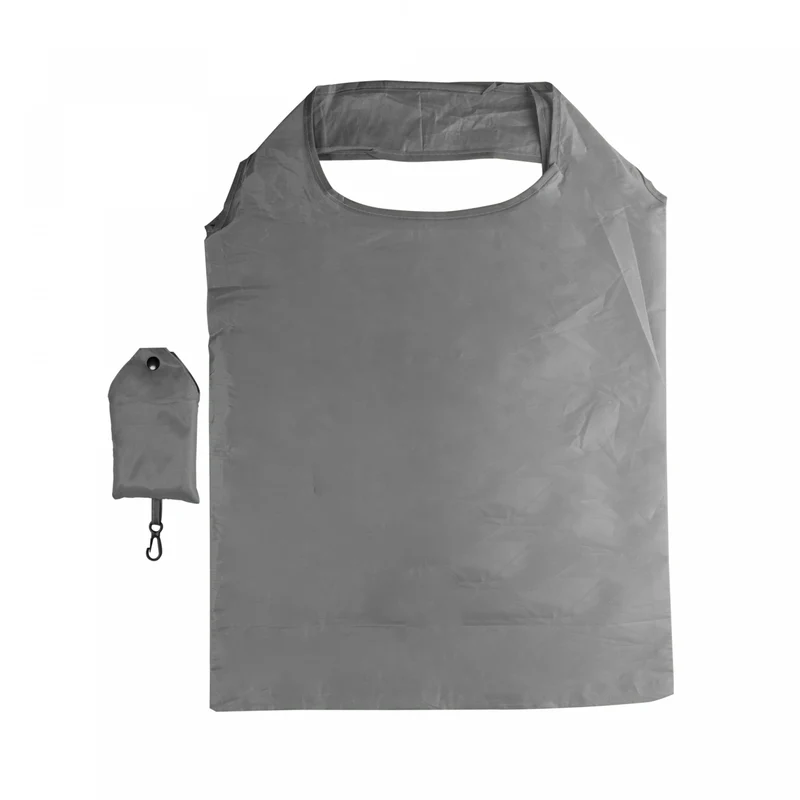 Sacola Dobrável de Poliéster Cinza Mix 58cm x 38cm - Lyor Unico - LYOR