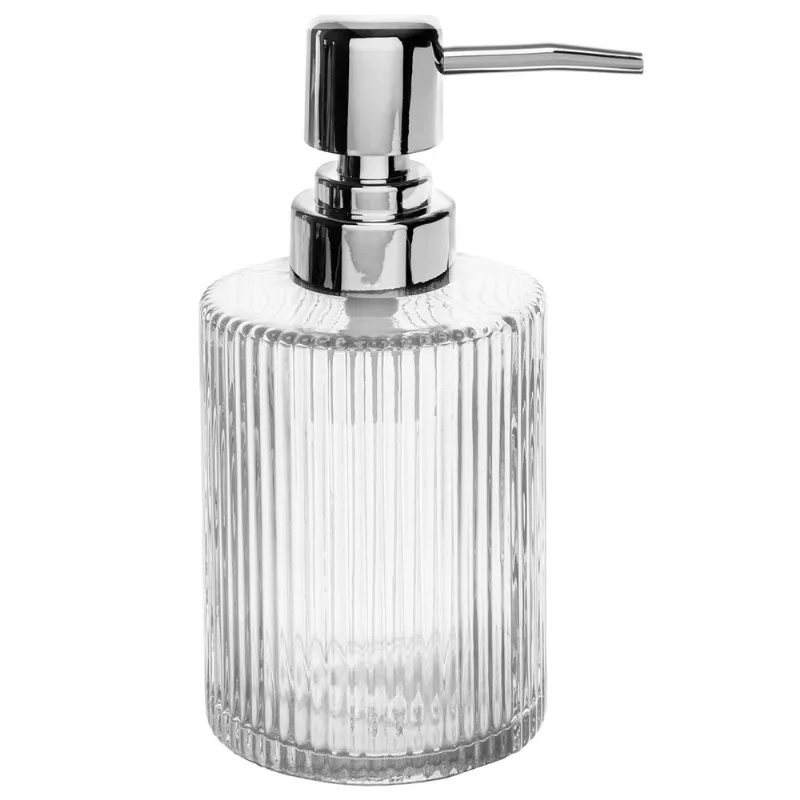 Porta Sabonete Líquido C/ Pump 250ml em Vidro Lyor