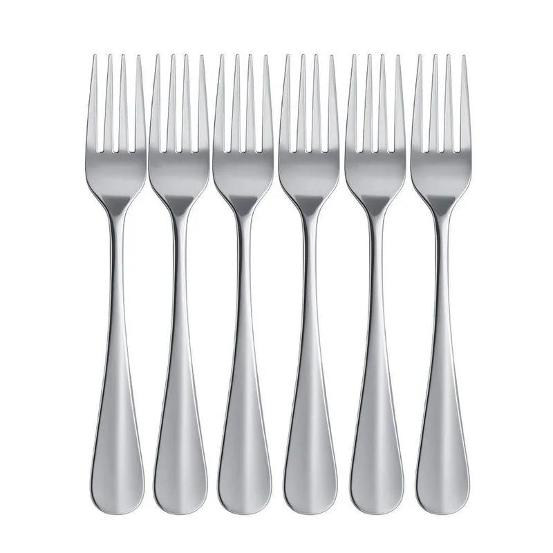Jogo 6 Garfos Para Sobremesa Pequeno Aço Inox Positano Lyor 16cm