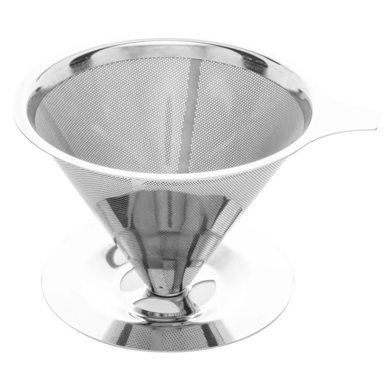 Filtro Café Aço Inox 103 Passador Reutilizável 15,5X13,5Cm
