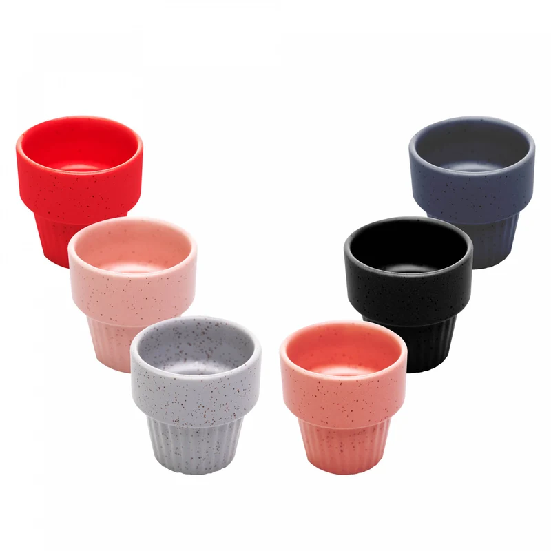 Copo de Cerâmica Empilhável Granilite Sortido 90ml -Lyor Unico - LYOR