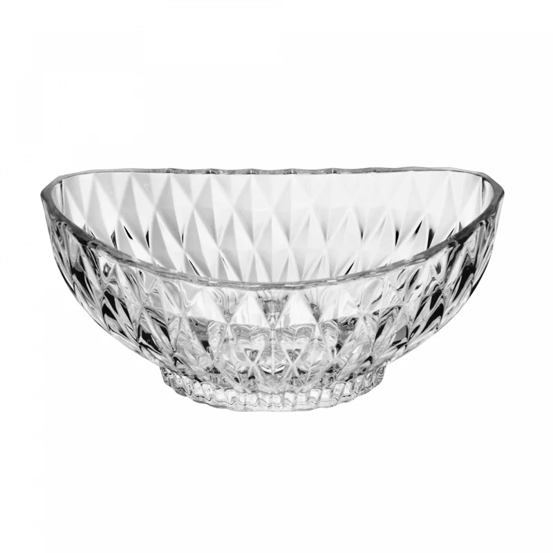 Centro de Mesa de Cristal Ecológico Diamond 28cm x 15cm x 13,5cm - Lyor Unico