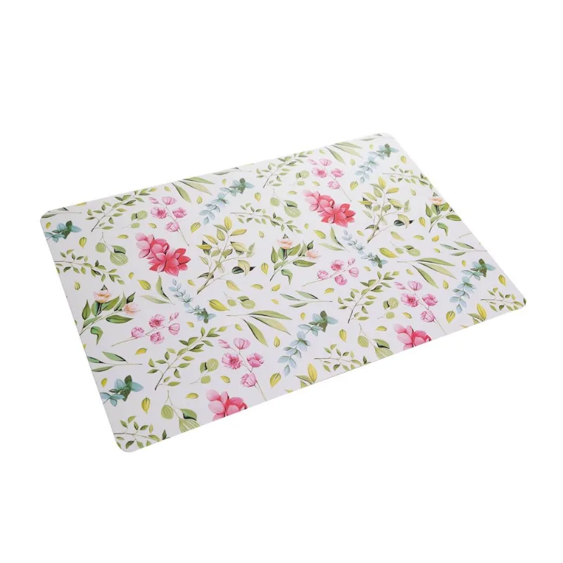 Lugar Americano Floral 43,5Cm X 28,5Cm Plástico - Lyor - LYOR