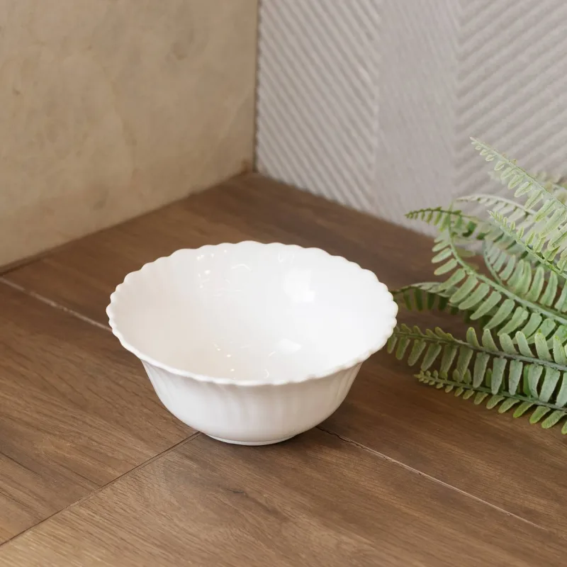 BOWL NEVADA 12,5CM X 12,5CM BRANCO VIDRO OPALINO