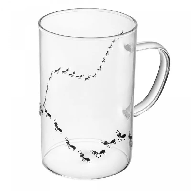 Caneca New Bug 280ml Vidro Borossilicato Resistente Ao Calor