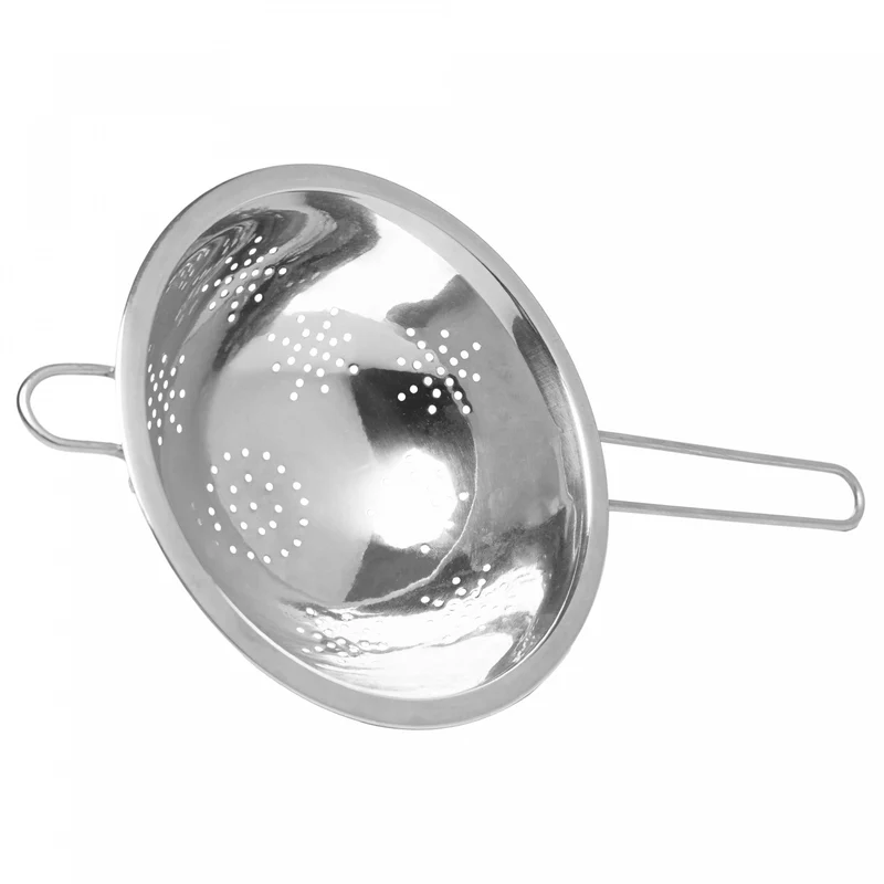Escorredor de Massa com Cabo Longo Prime 20cm Aço Inox - Lyor Unico - LYOR