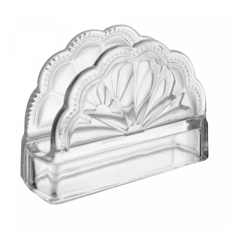 Porta Guardanapos Belle Epoque 10,5cm x 4cm x 9,5cm Cristal Ecológico - Lyor Unico