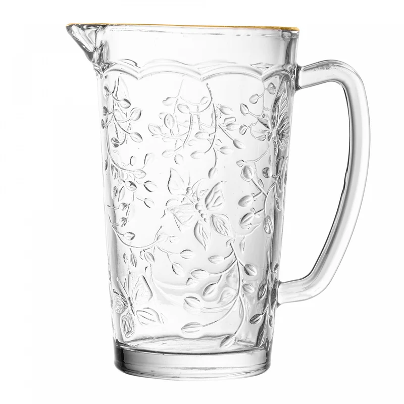 Jarra New Butterfly com Fio de Ouro 750ml Vidro - Lyor Unico - LYOR