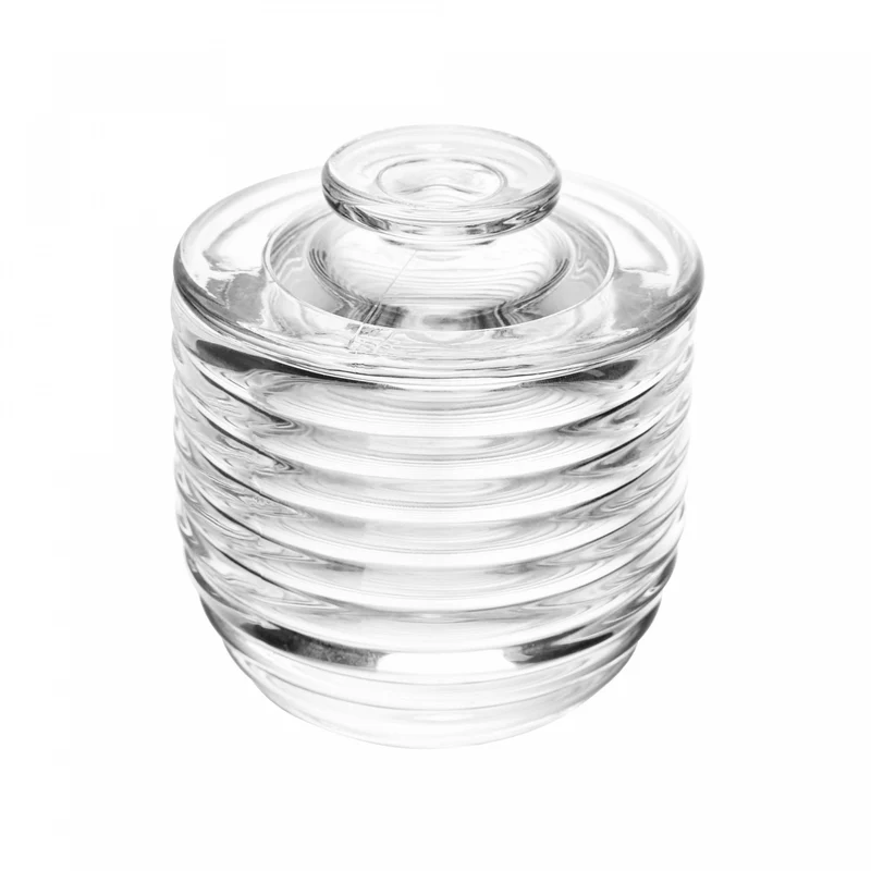 Manteigueira Francesa Colméia 9,5cm x 9,5cm x 10,5cm Cristal - Lyor Unico - LYOR