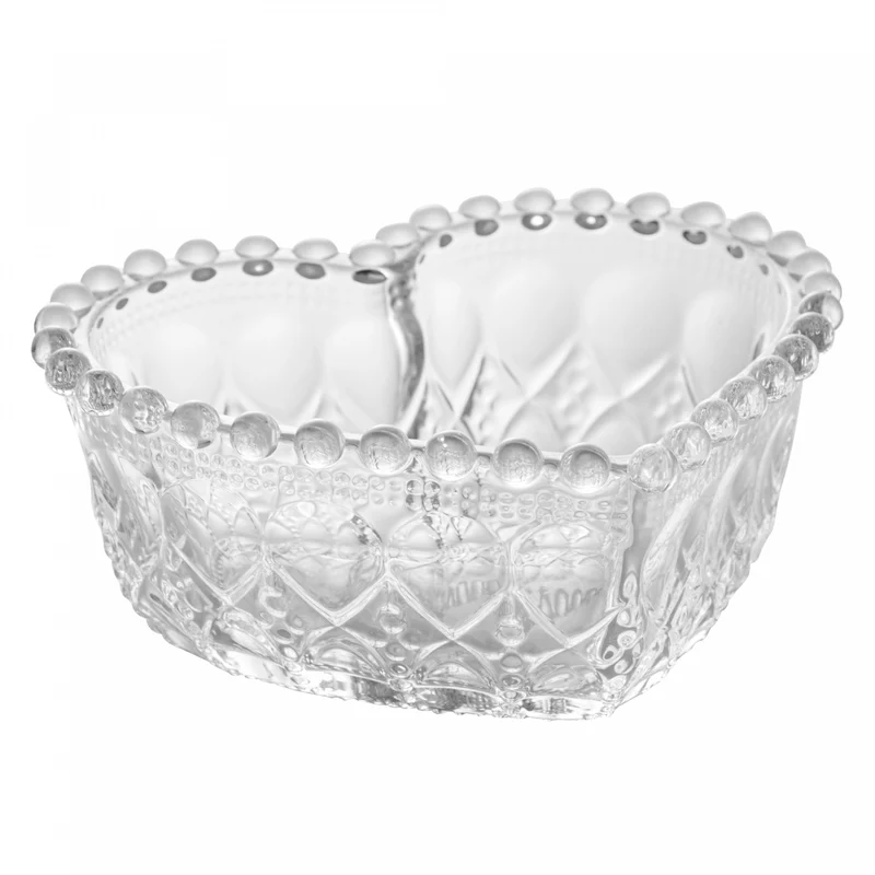 Bowl Coração Balls 13cm x 12cm x 5cm Cristal - Lyor Unico - LYOR
