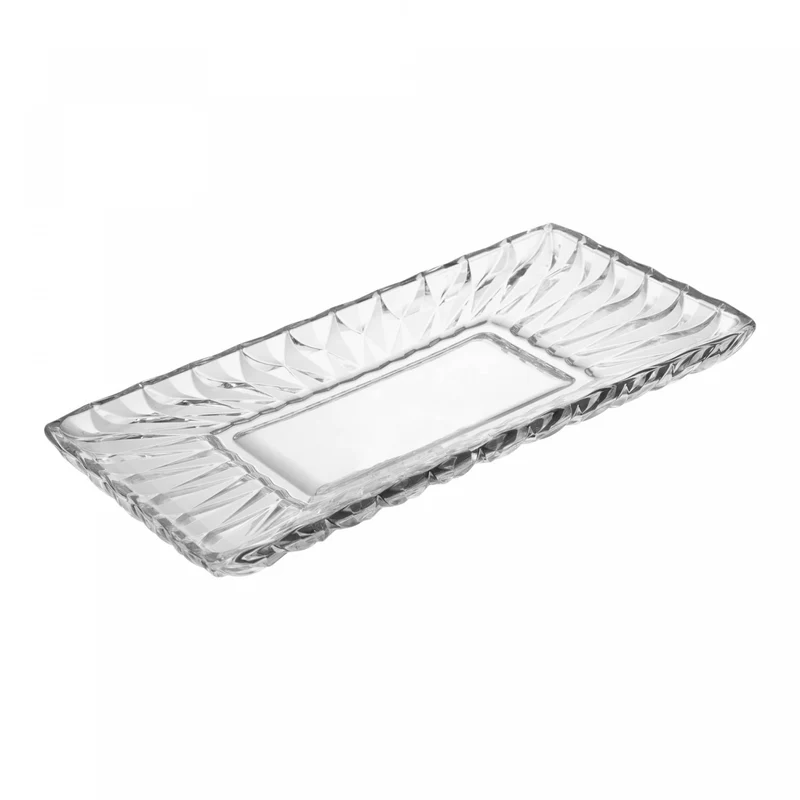 Travessa para Servir Diamond 30cm x 16,5cm x 3cm Cristal - Lyor Unico - LYOR