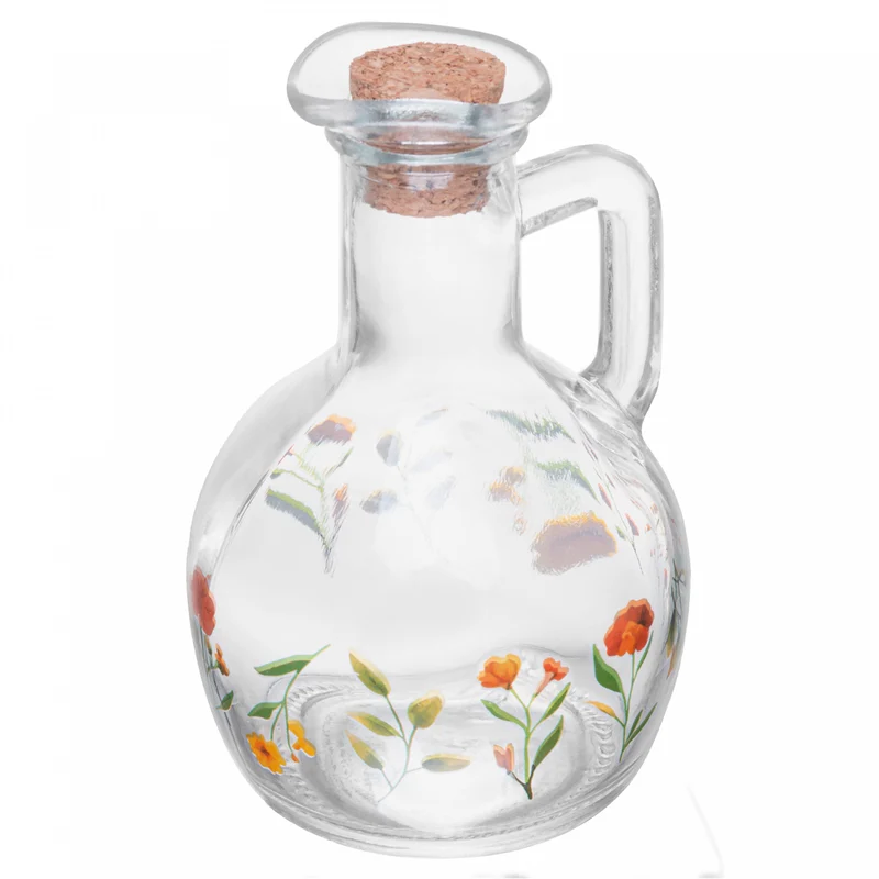 Garrafa para Azeite com Tampa de Cortiça Encanto 185ml Vidro - Lyor Unico - LYOR