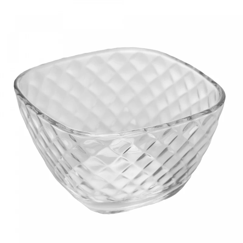 Bowl Quadrado Diamond 10cm x 10cm x 6cm Vidro - Lyor Unico - LYOR