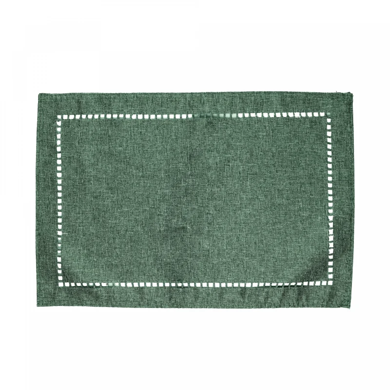 Lugar Americano Lévis 45cm x 30cm Verde Escuro Poliéster - Lyor Unico - LYOR