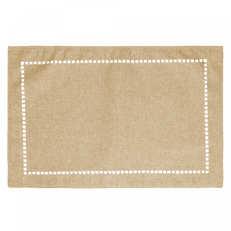 Lugar Americano Lévis 45cm x 30cm Off White Poliéster - Lyor Unico