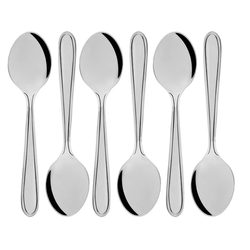 Conjunto 6 Colheres de Sobremesa Gastro Aço Inox - Lyor Unico