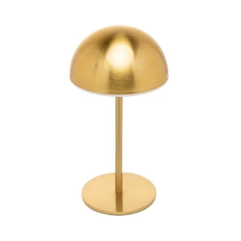 Luminária De Mesa Led Eclipse 3 Tons De Luz Com Usb 7,5 X 17cm Dourada Lyor