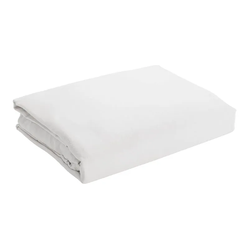 Lençol com Elástico Saphira Casal Toque 300 Fios Branco Microfibra Lyor